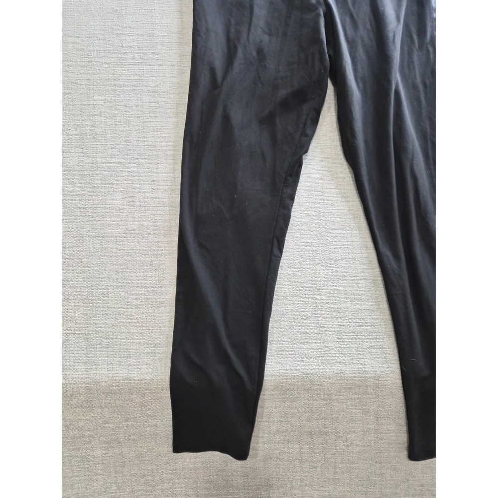 Pink Victorias Secret Ultimate Lace Up Leggings Womens Large Black Stretch Yoga - Picture 9 of 12